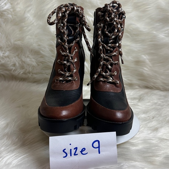 Antonio Melani Penn Leather Lug Sole Booties - Picture 12 of 16